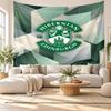 Hibernian FC Wandteppich, Wandbehang aus weichem Stoff, Dekorative Kulisse für Schlafzimmer Heimwandkunst
