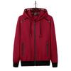 Autumn And Winter Men 'S Clothing Jacket Large Size Casual Fashion Solid Color Stitching Hooded Sweatershirt Coat Brand