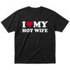 Ich liebe MEINE HEISSE FRAU Shirt Lustiges Grafik-T-Shirt für Männer. Trendiges virales Top. Perfekt