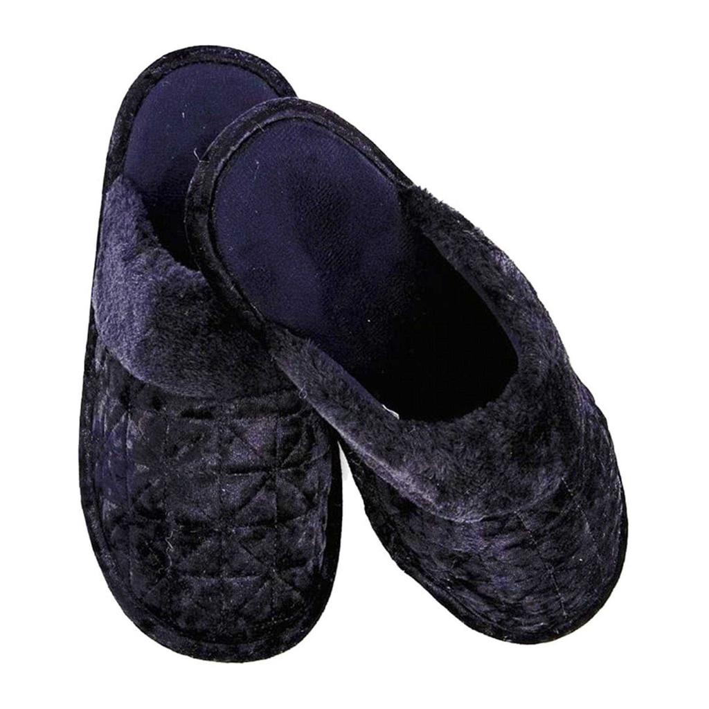 Keanu Womens/Ladies Crushed Velvet Mule Slippers