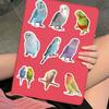 50PCS Cute Cartoon Parrot Graffiti Stickers Waterproof Vinyl Decals for Guitar Notebook Luggage DIY Decoration