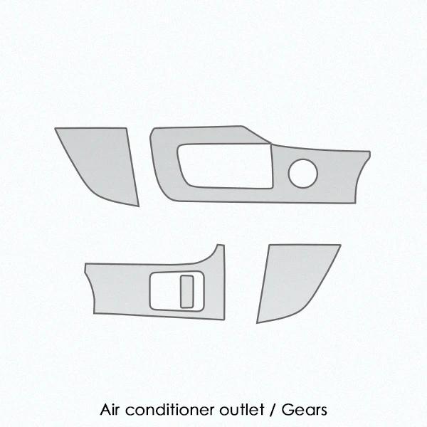 Transparent Car Styling Center Console Dashboard Interior Trim Protection Film TPU Protector Sticker for Porsche Taycan