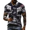 Unisex Loose Fit Short Sleeve Halloween Printed T-Shirt