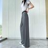 Women's Drapey Suit Pants: High-End Black, Straight, Narrow, or Wide-Leg, Slimming, Long Pants for Spring & Autumn 2025.