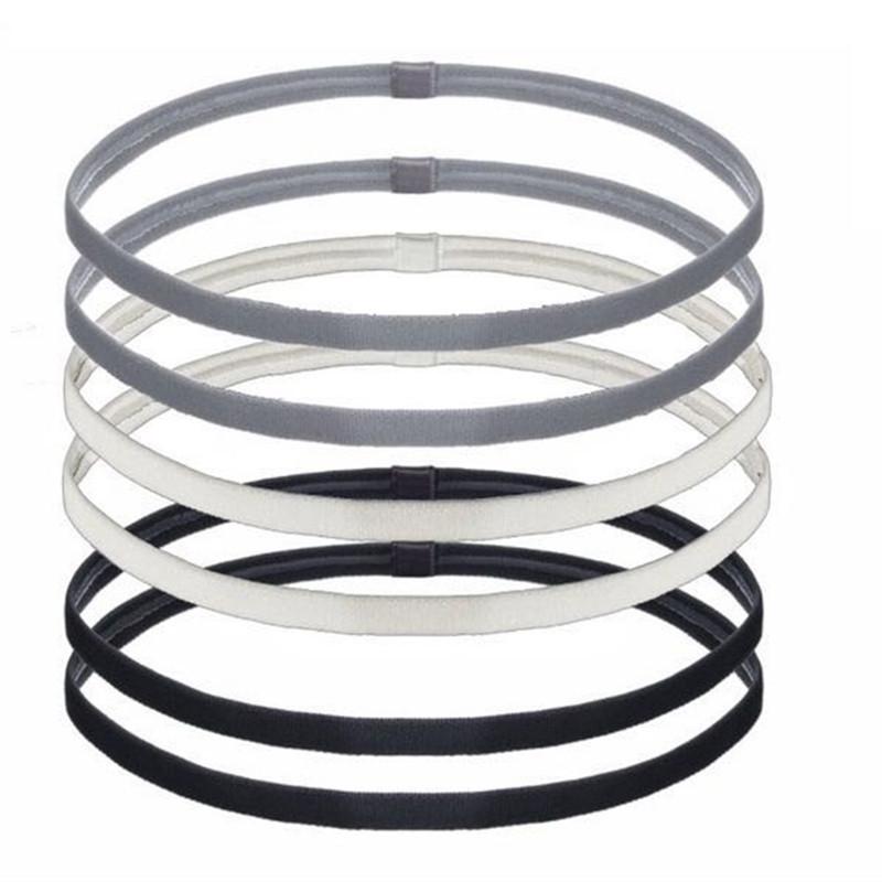 Elastic Hair Bands Professional Thin Non Slip Yoga Basketball Soccer Tennis Headbands Women Durable Football Golf Sweatbands