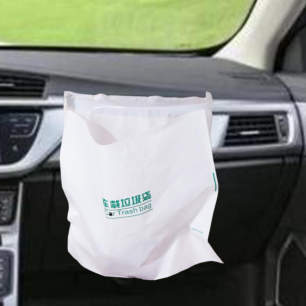 

20PCS Multi-Functional Auto Garbage Storage Bag Biodegradable Auto Trash Clean Bag Kitchen білий