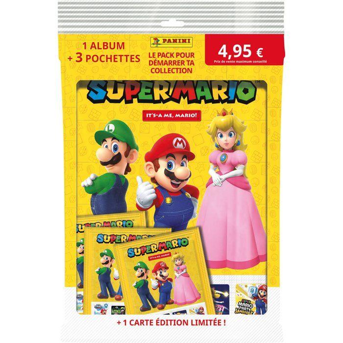 Starter pack - PANINI - Super Mario 2 - Album - 3 pochettes - 1 carte édition limitée