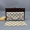 [Pre-Owned] Sarah Wallet 'White Damier Azur Canvas' - Very Good #1PHDXMV