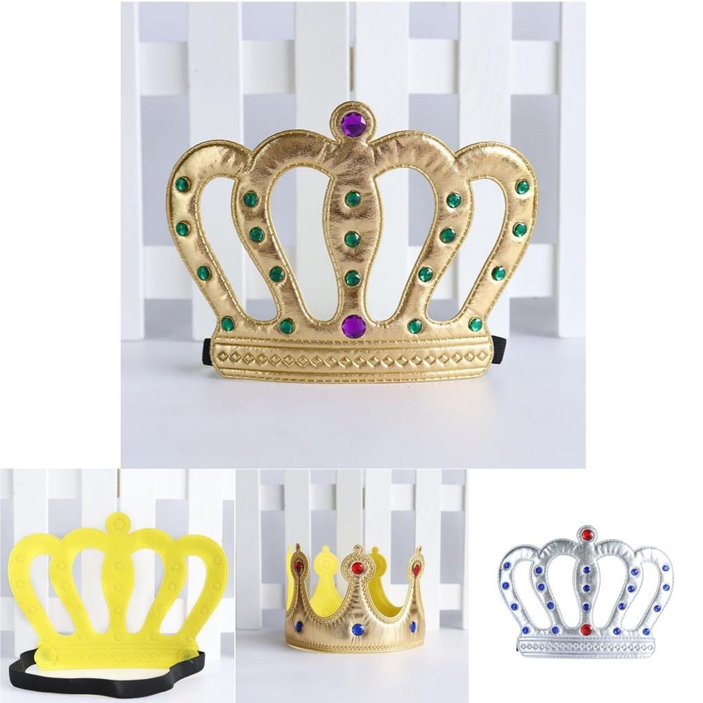 Stilvolle goldene Krone für Kinder, perfekt für Halloween- und Geburtstagsfeiern