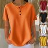 Women's Fashion Casual Summer Spring O-Neck Short Sleeve Blouses & Shirts
