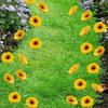 1/7-Head Sunflower Bouquet Silk DIY Floral Materials Simulation Flowers Realistic Small Bundle Flower Bouquet