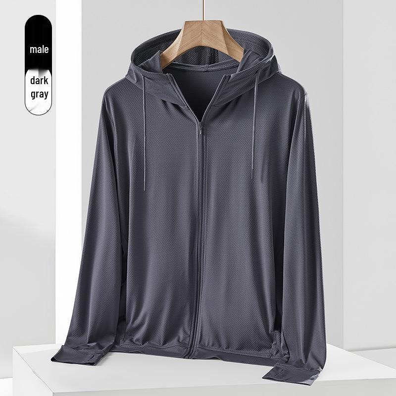 UPF50+ Knitted Hooded Sun Protection Clothing for Men and Women