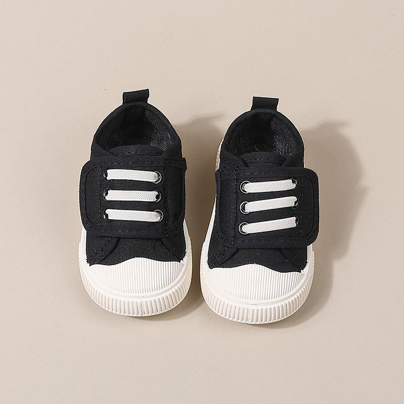 

Children s Shoes - Baby Breathable Shoes, Velcro-style Shoes for Boys, Girls Canvas Shoes, Soft Soles 17 чёрный