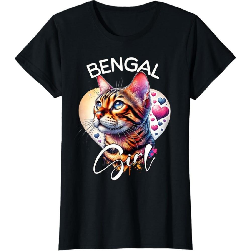 

Bengal Cat Girl Bengal Cat T-Shirt S
