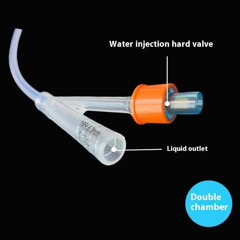 Single Piece 2 Way 3 Way Medical Grade Silicone Foley Catheter; Disposable Urinary Catheters for Teaching and Hospital Use