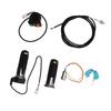 Bike Throttle Grip Kit Anti Slip Bike Drum Brake Line Ignition Switch Key Kit for Electric Bike Scooter Motor