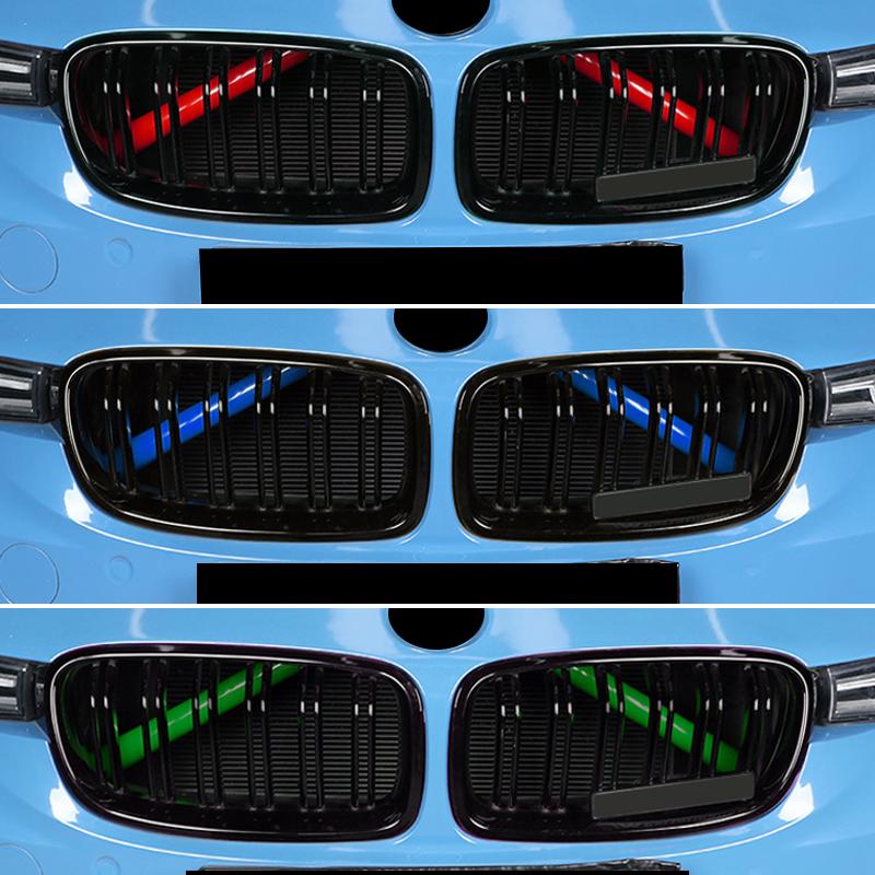 For BMW 2 Series F22 F23 218i 220i Coupe & Convertible 2014-up 2 Pieces Car Front Grille Cover Trim Strips External Accessories