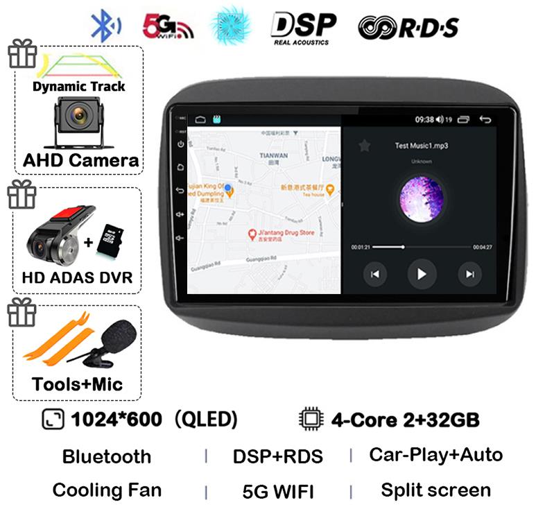 Android13 QLED For Fiat Mobi 2016 2017 2018 -2022 Car Radio Multimedia Video Player GPS Navigation Stereo Carplay 4G WIFI No DVD