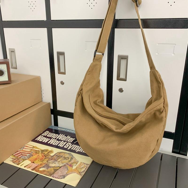 Tooling Bag Crossbody Bag Women'S Dumpling Bag Black Class College Student Crossbody Bag Casual Shoulder Bag Backpack Men'S Bag
