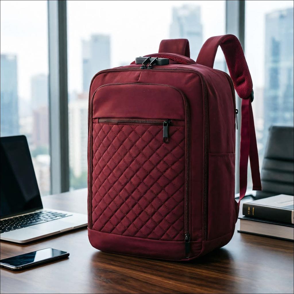 Schoolbag with Combination Lock Fashion Schoolbag Business Commuter Backpack Anti-theft Backpack Women's Storage Waterproof 11.1 Inch Computer Bag