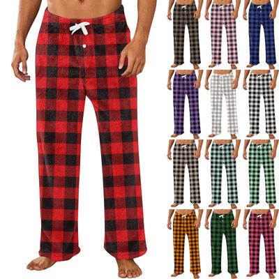 Men's Allover Printed Home Pants Sleeping Pajama Pants Long Pants Pajama Pants