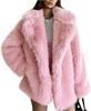 New European and American environmentally friendly fur coat women's medium and long suit collar thickened fox fur coat