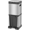 34L Double Compartment Kitchen Bin, with Soft-Close Lid