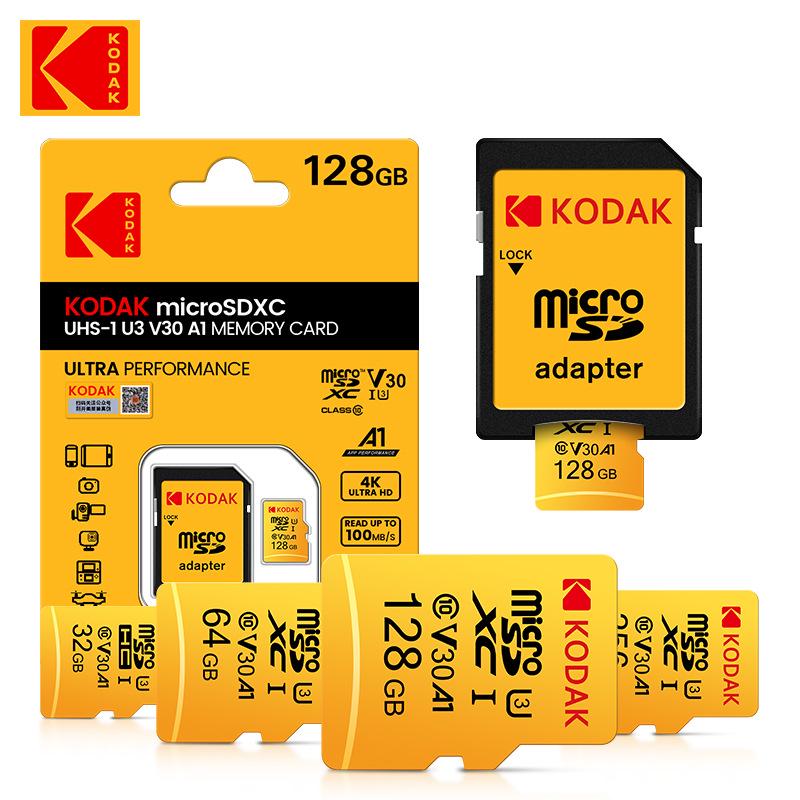 Kodak TF 256G U3 4K HD Memory Card for Driving Recorders and Monitoring