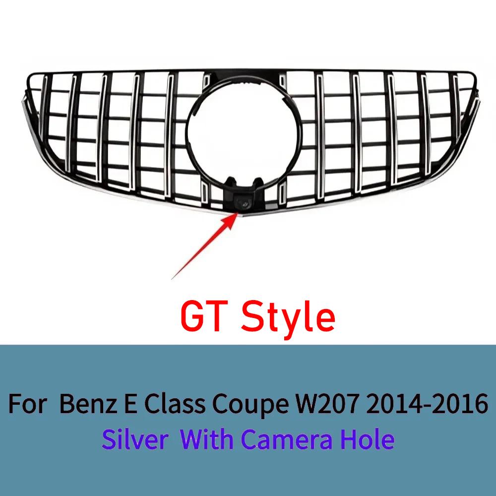 

For Mercedes E-Class W207 C207 2014-2016 GT Style Front Bumper Grille Mesh ABS Black Sporty Grille Panel Car Accessories
