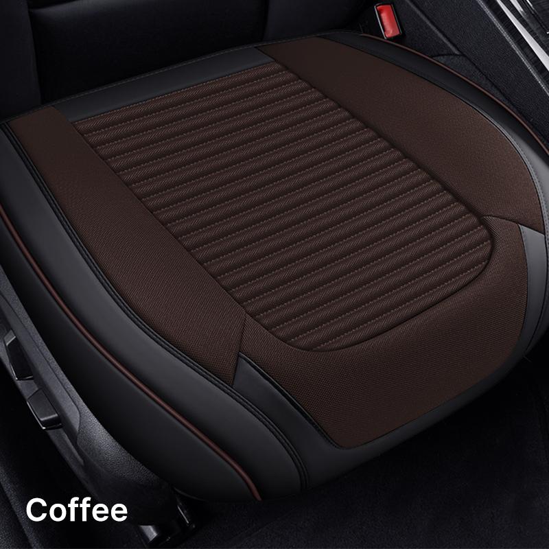 PU Leather Car Seat Cover Universal Vehicle Seat Cushion Anti Slip Chair Protector Mat Waterproof Sweatproof Surface
