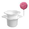 Conjunto de Molde para Cake Pop Circular Cortador de Biscoito Redondo de 1,75 polegadas com Bandeja Base Molde de Plástico para Barra de Bolo para Trufas Sobremesas