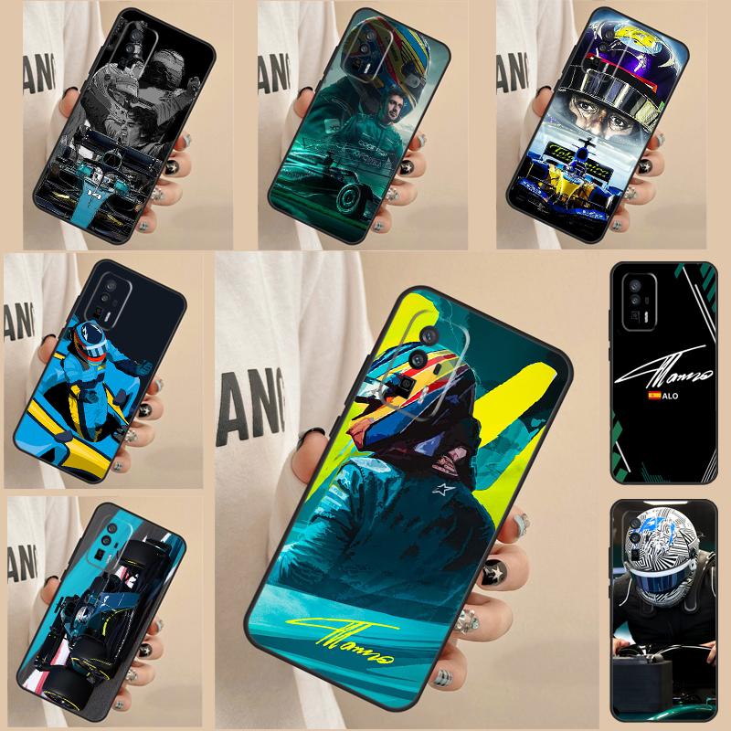 F1 Racing Fernando Alonso Case For Xiaomi 13 Ultra 12T 11T Pro 12 Lite 12X POCO F5 X3 X5 M6 Pro M5 X4 F4 GT F3 Cover