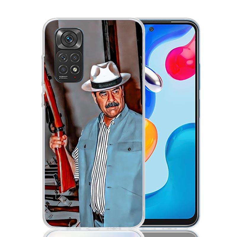 Etui Fashion Saddam Hussein Iraq Arabic Phone Case For Xiaomi Redmi Note 15 14 13 12S 12 Pro Plus 11S 11E 11 11T 10S 10 Art Soft