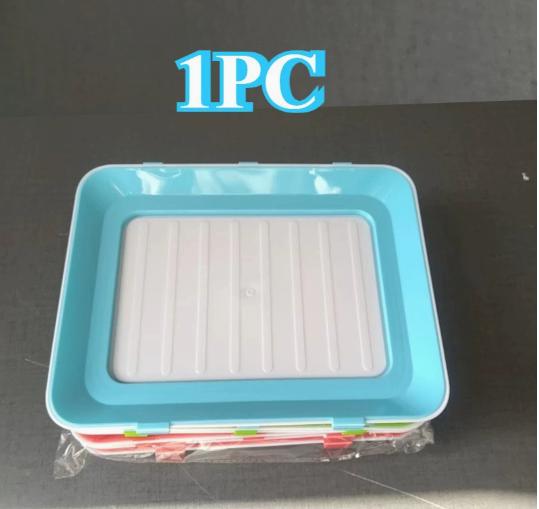 

Vacuum Food Container Food Preservation Tray Fresh-keeping Meat Dishes Refrigerator Storage Container Kitchen Storage Tray 2PCS