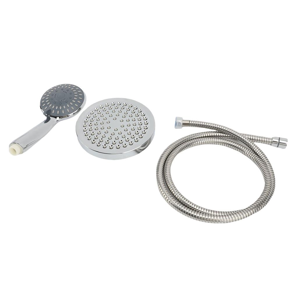 Shower System 6inch To 8inch Stainless Steel ABS 3 Functions High Pressure Rain Showerhead Handheld Spray Set with 4