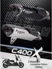 Carbon Fiber Tail Section Exhaust for BMW C400X/C400GT Motorcycle