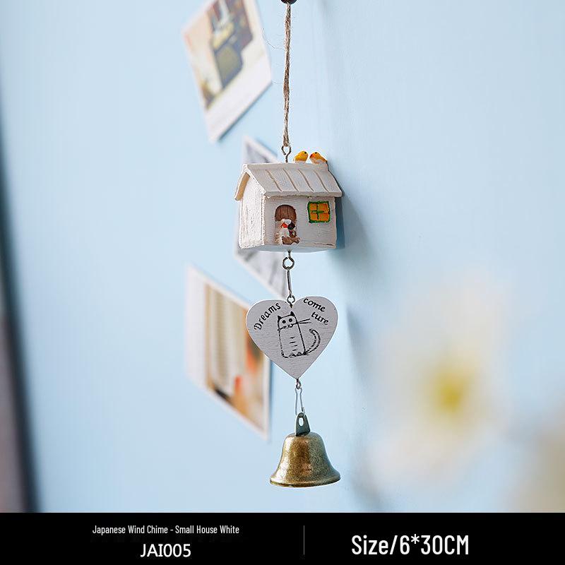 Totoro Ceramic Wind Chime Ornament - Cute Japanese Wall Decor for Girls' Bedroom