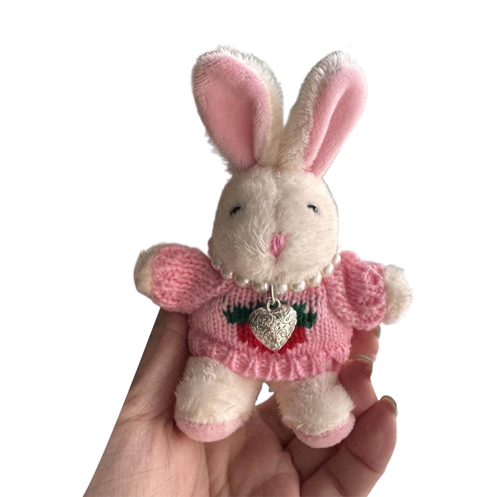 Плюшевое ожерелье с подвеской в виде кролика — фото 10