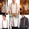 Unisex Y Back Suspenders 3 Clips Adjustable Elastic Braces for Adult Kids