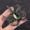 Australian Chrome Chalcedony Pendant Copper Wire Wrapped Butterfly Pendant Handmade  Copper Jewelry Gemstone Pendant Wire Jewelry For Gifts