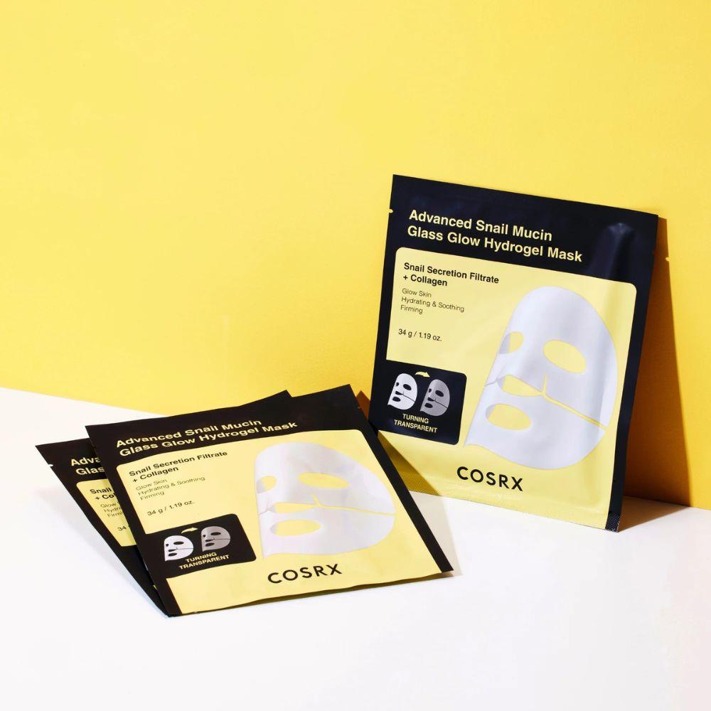 COSRX Advanced Snail Mucin Glass Glow Hydrogel Mask 3-Pack