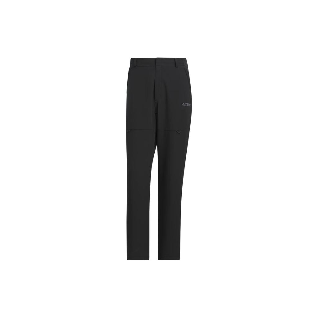 Adidas Wind.Rdy Softshell Trousers Solid Color Logo Outdoor Softshell Sports Long Pants Men Bottoms Black IN2231
