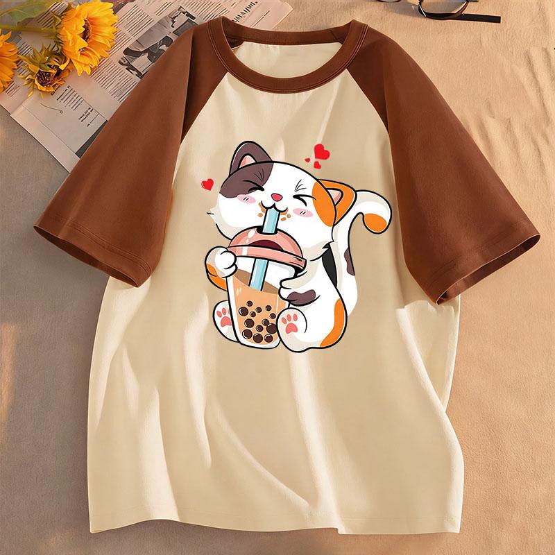 Stylish and versatile T-shirt, short-sleeved children s T-shirt, casual top for boys and girls in spring and summer. 100