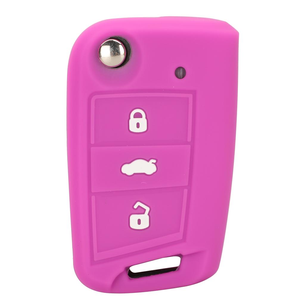 Jingyuqin 3 Button Silicone Key Fob Cover Case For VW Polo 2016 Golf 7 MK7 For Skoda Octavia Combi A7 For SEAT Leon Ibiza CUPTRA