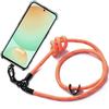 Coque de protection - samsung - galaxy s24 fe - antichoc - bandoulière robuste - orange
