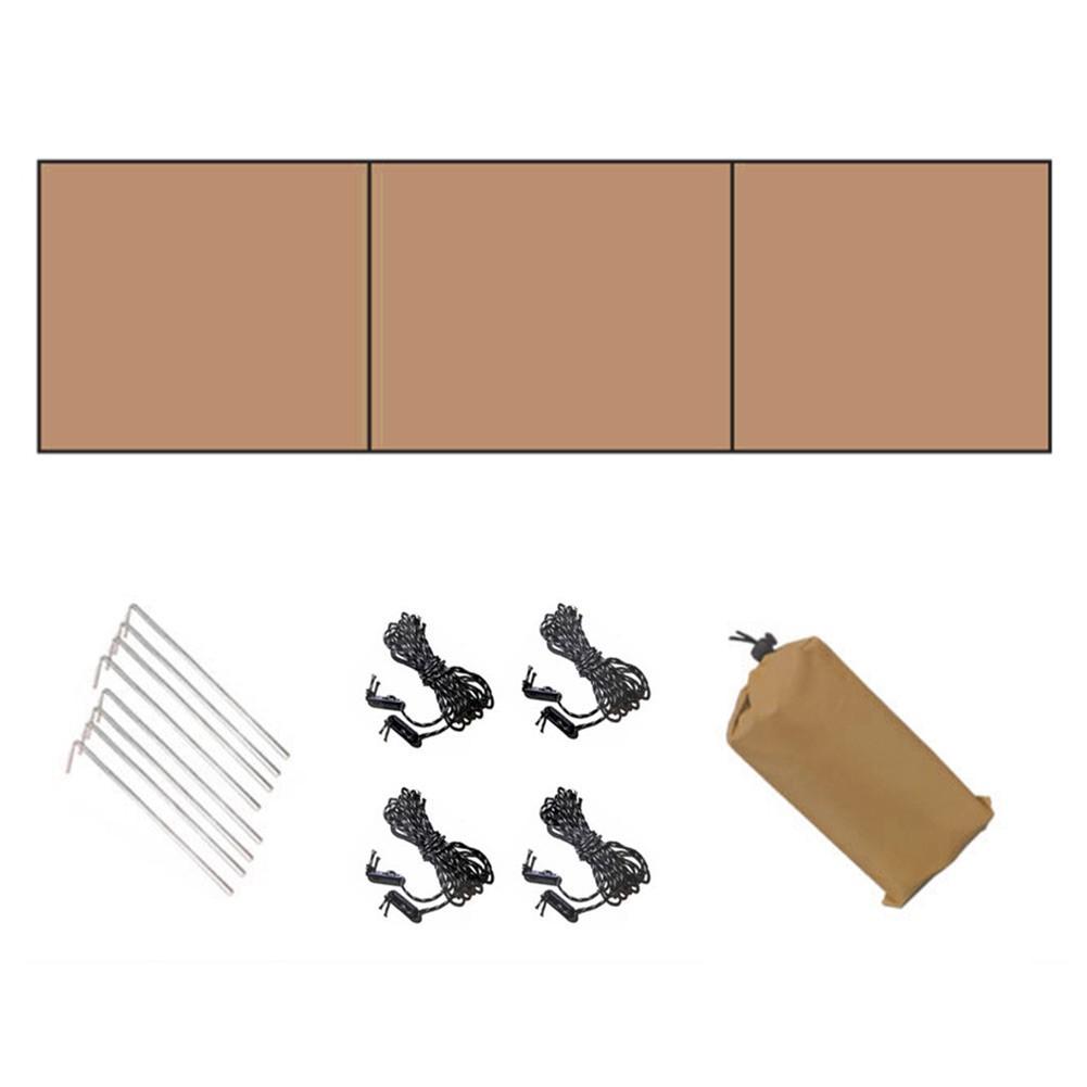 Ветровое стекло, защита для конфиденциальности, ветрозащитная полоса, рюкзак, патио, складной Type C хаки