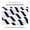 Mu Zi Women's Striped Hooded Knit Top