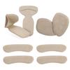 Flannel Sticky Forefoot Pad, Heel Sticker Two-in-one Heel Sticker Four-piece Anti-wear Foot Card Foot Sticker GEL Half-size Pad