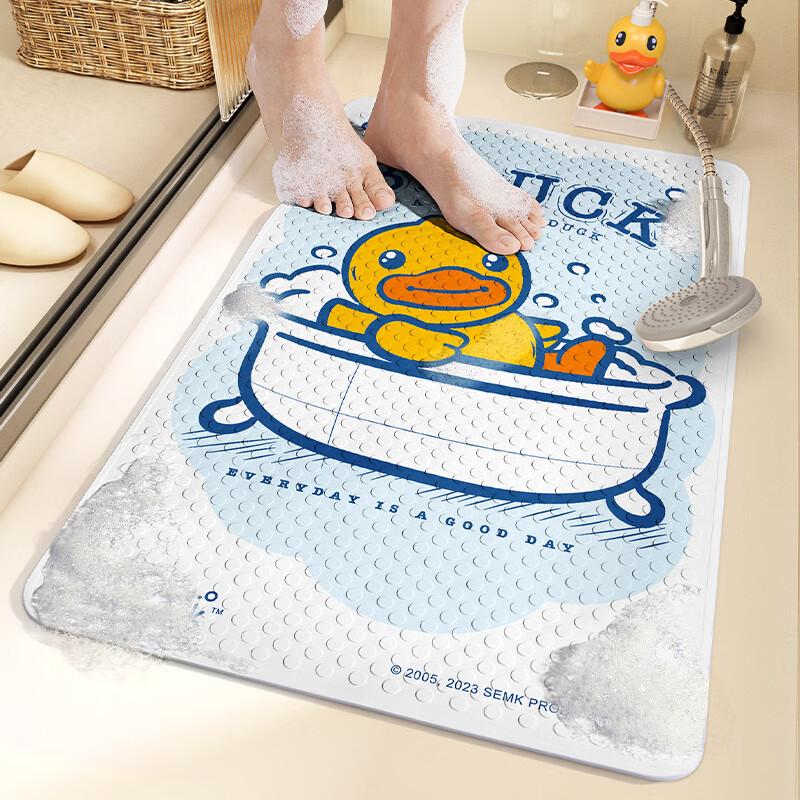 Dajiang Little Yellow Duck Bathroom Non-Slip Mat, Children\'s Bathing Anti-Fall Floor Mat, Shower Room Foot Pad, Toilet Mat, 40x70cm