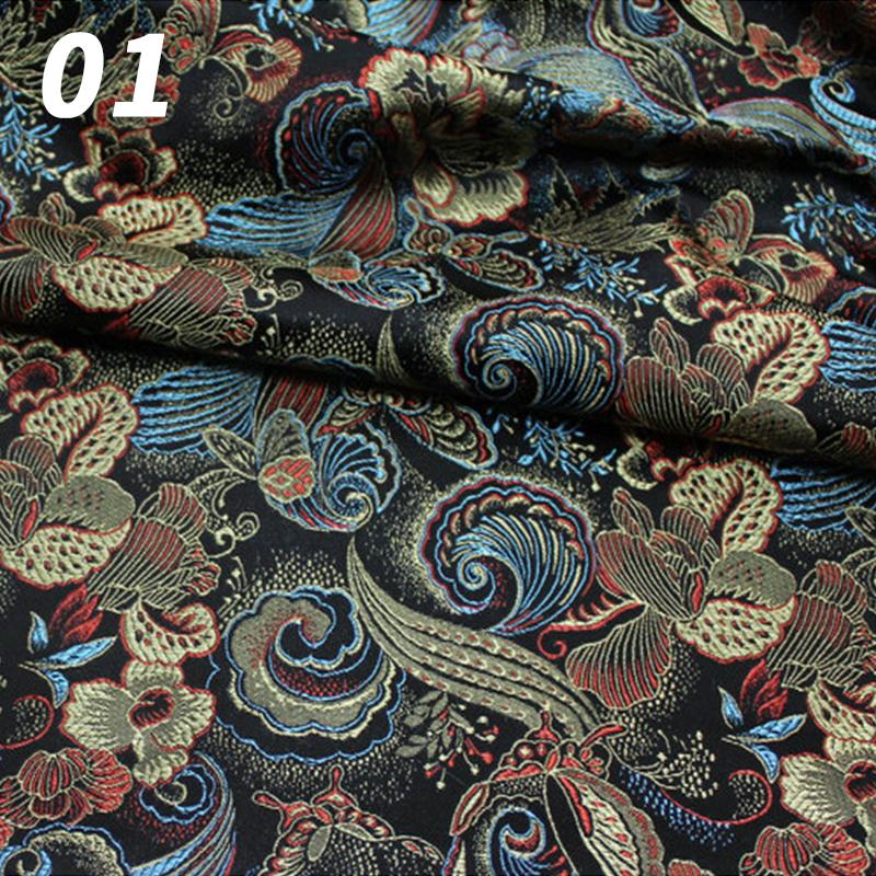 Brokat Jacquard Stoff mit Schmetterlingsmuster im chinesischen Stil Chinesisches Tang-Kostüm Cheongsam Mongolische Robe Damast Stoffmaterial